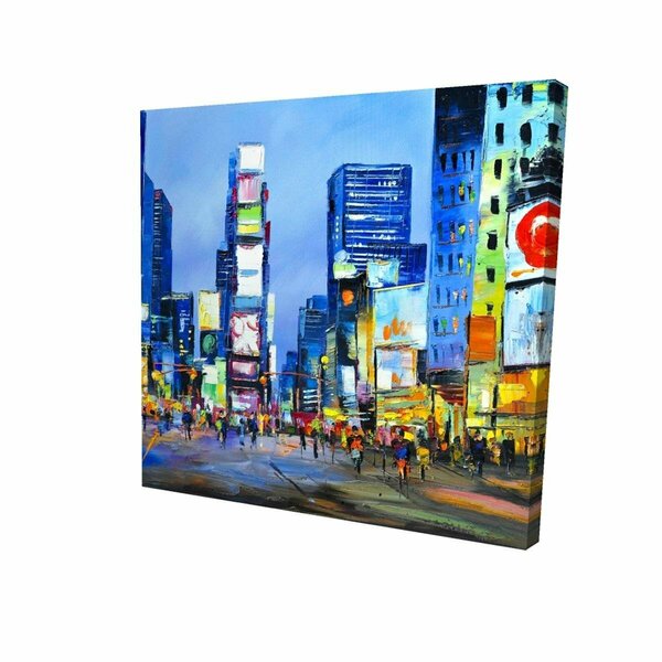 Fondo 16 x 16 in. Cityscape In Times Square-Print on Canvas FO3330181